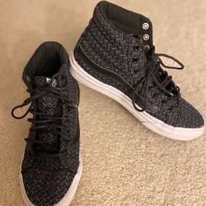 Vans HighTop - Size 7 - Special Edition Midnight Blue Sparkle